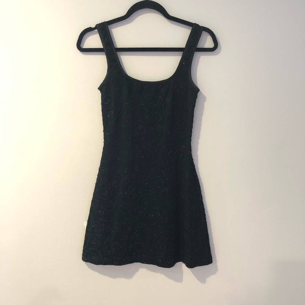 Vintage all over beaded mini dress